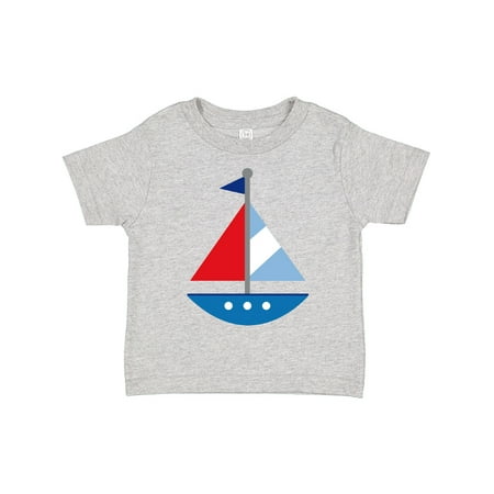 

Inktastic Personalized Sailboat Gift Toddler Boy or Toddler Girl T-Shirt