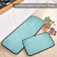 thumbnail image 6 of Dreamtimes Wood Print Kitchen Rug, Set of 2 Decoration Non Skid Washable Soft Absorbent Anti Kitchen Floor Mats for Kitchen Office Laundry Room Bathroom (19"x27"+19"x47"), 6 of 7