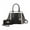 Black Charcoal, variant on MKF Collection Women's Daisy Crocodile-Embossed Satchel Handbag & Wallet 2-Piece Set by Mia K. - Black Charcoal