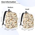 thumbnail image 2 of Easygdp Dachshund Dog Mochila de Lona Resistente para Laptop, Compatible con Laptops de 15 a 17 pulgadas, Ideal para Escuela, Trabajo y Viajes-Medium, 2 of 5