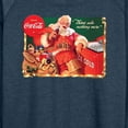 thumbnail image 3 of Coca-Cola - Vintage Santa at Ice Cooler - Women's French Terry Long Sleeve Pullover, 3 of 5