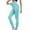 Light Blue, variant on LLYwey Baseball Pants Women's Casual Fashion Bodybuilding Run Yoga Solid Striped Pants Business Casual Pants Female Long Pant Style H313 Blue S