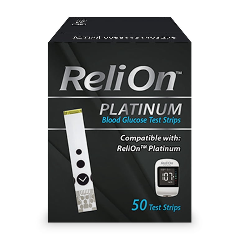 ReliOn Platinum Blood Glucose Test Strips, 50 Count photo 2
