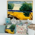 thumbnail image 2 of Designart 'Blue Beach By The Coastline' Nautical & Coastal Framed Canvas Wall Art Print, 2 of 5