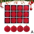 thumbnail image 4 of Bolas de terciopelo para decoración navideña, adornos de bolas de Navidad, bolas de árbol resistentes y de colores vivos, bolas de terciopelo para árboles de Navidad, 4 of 5