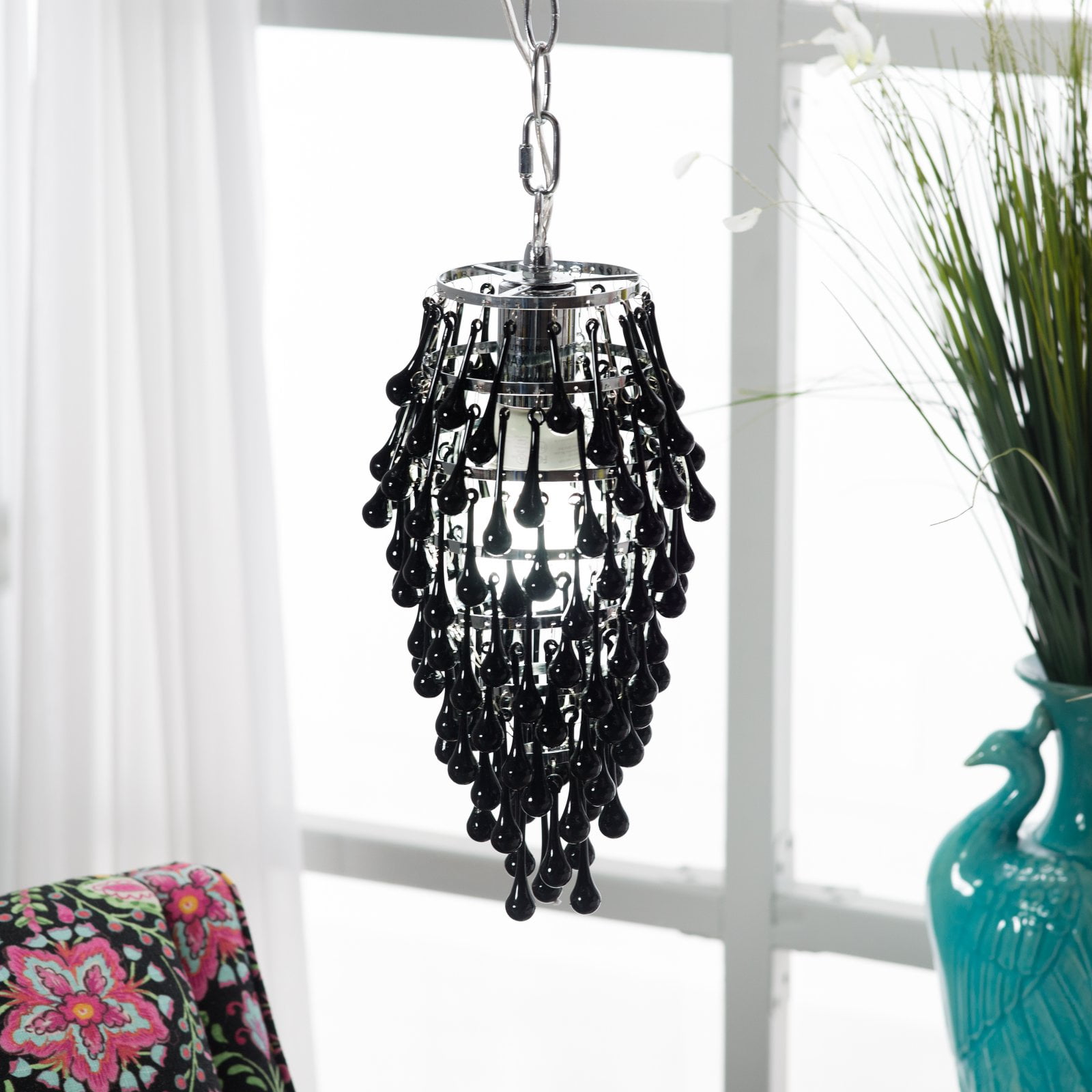Af Lighting Crystal Teardrop Elements Mini Chandelier 13 Height Af Lighting Crystal Teardrop Elements Mini Chandelier 13 Height Clear Glass Com