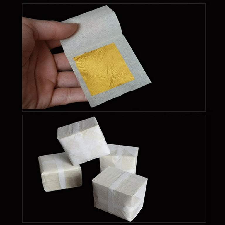 20PCS 24K Gold Leaf Edible Gold Foil Sheets for Food Cake Decoration Arts  Paper