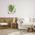 thumbnail image 2 of Stupell Industries Rest & Relax Pink Tropical Monstera Plant Leaves Canvas Wall Art, 24 x 30, Design by Ziwei Li, 2 of 5