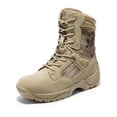thumbnail image 1 of Botas tácticas para hombre NORTIV 8 con cremallera lateral, cuero y camuflaje, 1 of 7
