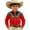 Red, variant on Girls T Shirts Long Sleeve Western Print Shirt Casual Cowboy Button Up Top Baby Tees Army Green 4-5 Years
