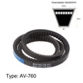 thumbnail image 2 of Unique Bargains 760mm Inner Girth 10mm Width Cogged V Belts Rubber Drive Belt for Power Transmission, 2 of 6