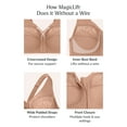 thumbnail image 6 of Glamorise MagicLift Natural Shape Front-Closure Wirefree Bra 1210 (Women's & Women's Plus), 6 of 8