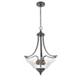 thumbnail image 4 of 1473-RBZ Millennium Lighting Natalie - 3 Light Pendant-26.5 Inches Tall and 19 Inches Wide-Rubbed Bronze Finish    -Traditional Installation, 4 of 5