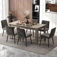 thumbnail image 4 of Gymax 63'' Dining Table Rectangular Modern Kitchen Table For 6 People Home Furniture, 4 of 9