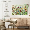 thumbnail image 5 of Elephant Stock Springtime Meadow Flowers Ii Wall Art - Horizontal Canvas Wall Art - Living Room Wall Decor - Abstract Canvas - Gray And Brown Decor By Silvia Vassileva - 48" x 32", 5 of 8