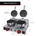thumbnail image 3 of Wafflera Doble Gutstark Mini Hot Cakes 170 a 250°C, 3 of 5