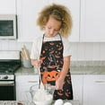 thumbnail image 4 of Witch Pumpkin Halloween Pattern Kids Aprons for Girls and Boys,Adjustable Neck Strap Toddler Aprons for Kids Cooking Baking, 4 of 7