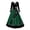Z1 Green, variant on Xijirk Women's Day of The Dead Maxi Dress V Neck Long Sleeve Skeleton Floral Print A Line Flared Cosplay Gown for Halloween Fiesta Party,M