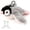 White Gray Birds, variant on Flying Bird Cat Toy(Not a Flying Bird), Simulated Chirping Bird Cat Toy Flapping Wings, Rechargeable Interactive Flappy Birds, Cats Toys for Indoor Cats
