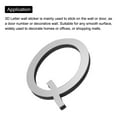 thumbnail image 4 of Uxcell 3D Acrylic Alphabet Mirror Wall Stickers Letter Q Self Adhesive Letter Sign for Home Decoration Silver Tone, 4 of 7