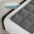thumbnail image 4 of Bare Home 25 lbs Weighted Blanket for Adults - 80" x 87" - 210tc Twill Cotton, Gray, 4 of 10