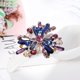 thumbnail image 4 of Broches de diamantes vintage para mujer WEIHJMXG Elegantes broches de cristal simulado morados, 4 of 4