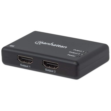 UPC: 0766623207669 | Manhattan 4K 2-Port HDMI Splitter 4K@30Hz  AC Powered  Black