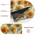 thumbnail image 2 of Autumn Sunflower Round Rug 8ft Washable Circle Rugs Non Slip Fall Country Vintage Botanical Large Area Rug Indoor Floor Carpet for Bedroom Kitchen Living Room Home Office Dining Room Nursery, 2 of 8