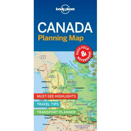 Travel guide: lonely planet canada planning map - folded map: