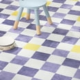 thumbnail image 5 of TOWN & COUNTRY PLAY Niko Checkmate Kid's Washable Area Rug, Soft & Plush, Safe Non-Slip Backing, Bedroom Rug, Dorm Decor, Playroom & Classroom Rugs, Purple/Multi, 5'2"x7’2”, 5 of 12