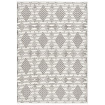 SAFAVIEH Global Careen Diamond Area Rug, Grey/Ivory, 9' x 12'
