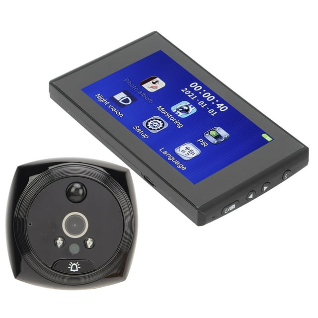 Video Doorbell, Night Vision Intelligent Motion Detection 135 Degree Wide Angle Door Viewer Camera for Home Security for Office Hotel