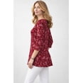 thumbnail image 4 of Jessica London Women's Plus Size Swing Tunic Oversized Long Blouse, 4 of 6
