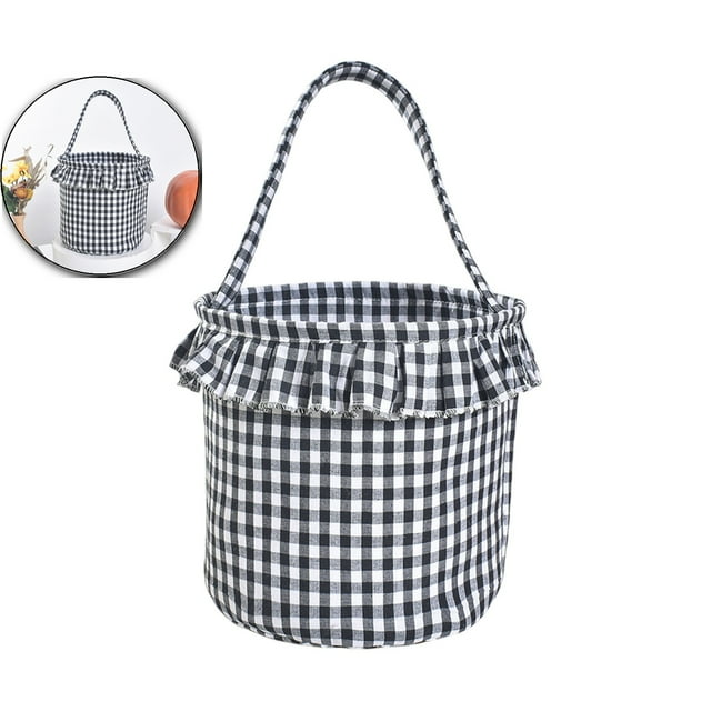 Dvruxg Panier à Linge, Bac de Rangement Pliable en Toile Imperméable, Paniers Cadeaux (Noir)