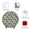 thumbnail image 4 of Wukai Soccer and Football Print Decorative Plate for Display,Bone China Decorative Plate, Ceramic Dinner Plate with Stand, Vertical Ceramic Plate-8in, 4 of 6