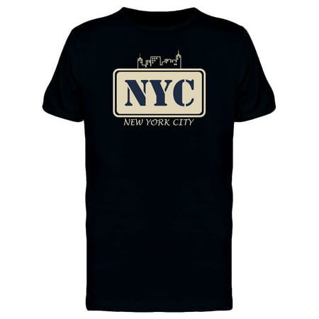 Nyc New York City Small Skyline Tee Men's -Image by