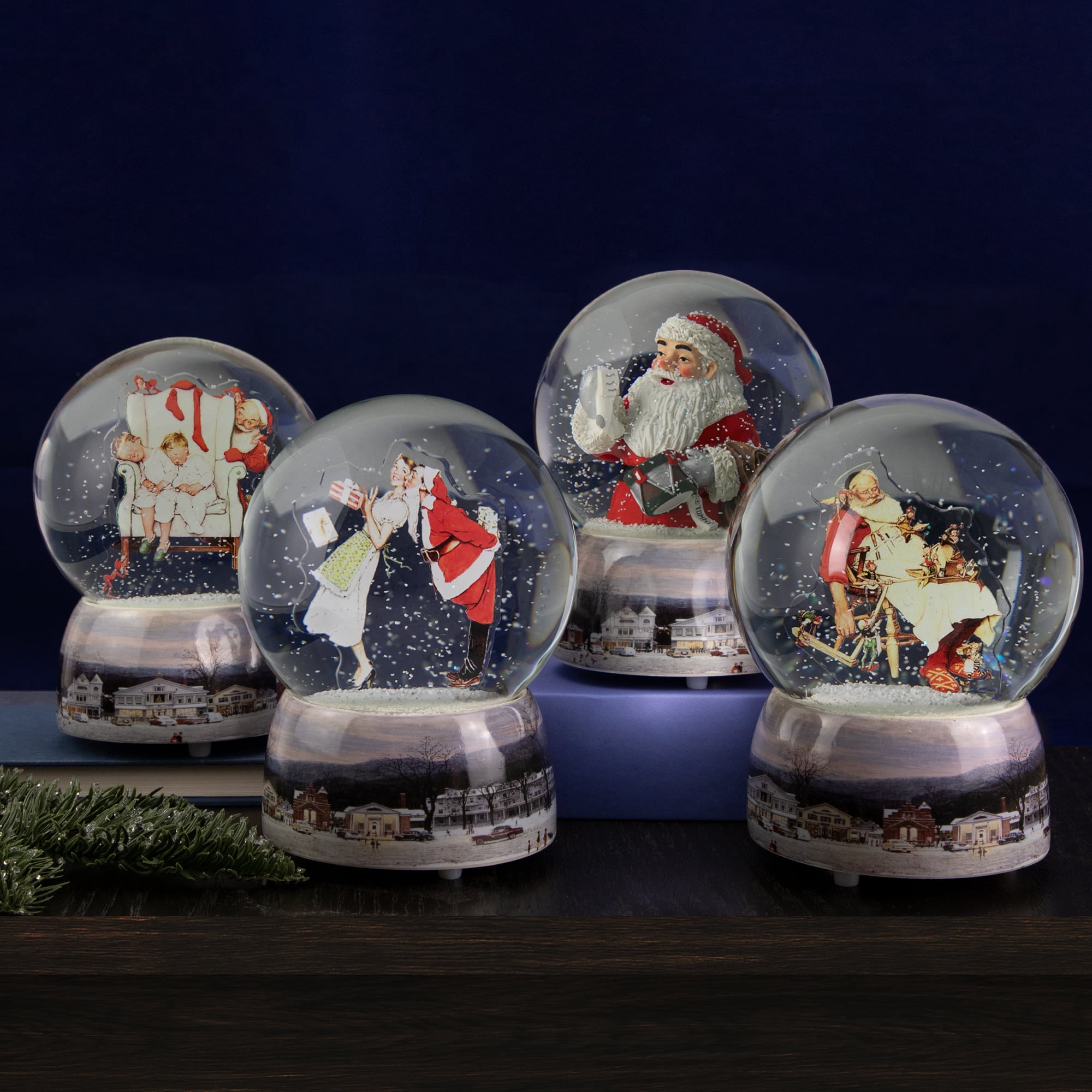 Northlight Norman Rockwell "Christmas Surprise" Snow Globe - 6.5"