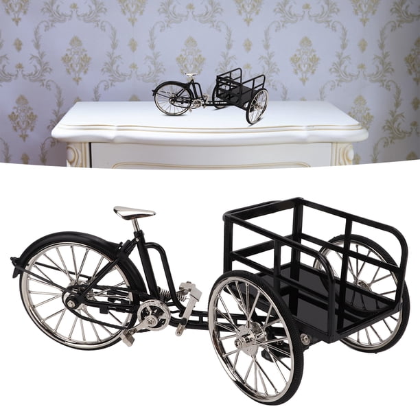 Duokon ornement de tricycle Jouet Tricycle modèle 3D voiture modèle