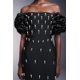 thumbnail image 4 of Vestido Bellabarnetten Yarera sin tirantes con vendaje de perlas, 4 of 5