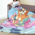thumbnail image 3 of Lsque Bluey Pattern Fuzzy Fleece Throw Blanket Extra Large,Super Soft,Fluffy and Warm Blankets for Couch,Bed,All Season Use (60"x50"), 3 of 7