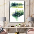 thumbnail image 3 of Designart 'Golden Green Abstract Clouds IV' Modern Framed Art Print, 3 of 4