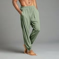 thumbnail image 4 of GrmtClth Mens Pajama Pants Lounge Jogger Sleepwear Comfy Casual Pj Pants with Drawstring & Pockets Mint Green XXXL, 4 of 9