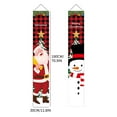 thumbnail image 3 of DAMAI Christmas Porch Signs for Front Door, 2 Pcs 71 x 12In Red Black Buffalo Plaid Door Banners,Christmas Decorations Merry Christmas Banners for Home Yard Indoor Outdoor Wall (Santa), 3 of 9
