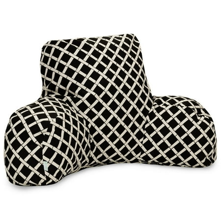 Majestic Home Goods Indoor Outdoor Black Bamboo Reading Pillow