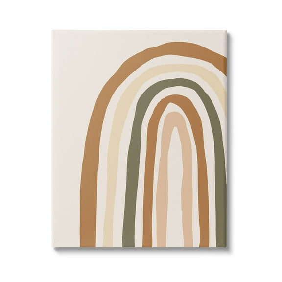 Stupell Industries Neutral Tones Rainbow Graphic Art Gallery Wrapped Canvas Print Wall Art, Design by Elizabeth Medley