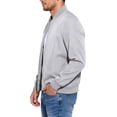 thumbnail image 6 of GrmtClth Mens Bomber Jacket Lightweight Casual Golf Windbreaker Spring Fall Full Zip Up Outerwear Jackets for Men with Pockets Light Gray L, 6 of 8