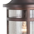 thumbnail image 3 of Vaxcel Southport Rust Proof 1 Light Bronze Coastal Outdoor Wall Lantern Clear Glass, 3 of 4