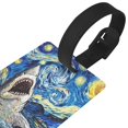 thumbnail image 3 of Sikiie Vintage Starry Sky Shark Luggage Tags Privacy Cover ID Label Suitcase Tags Identifiers For School Bags,Suitcases, 3 of 7