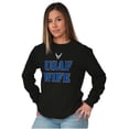 thumbnail image 5 of US Air Force USAF Wife Proud Spouse Women's Long Sleeve T Shirt Brisco Brands S, 5 of 6