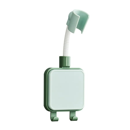

Holder Adjustable 20mm Punch\-Free Bracket Wall Mounted Self\-Adhesive Bathroom Mount With Hook Green